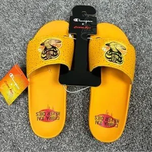 CHAMPION Brand X Cobra Kai Slides Mens Size 12 Miyagi Do Karate Kid CHAMPION Brand X Cobra Kai Slides Mens Size 12 Miyagi Do  main image 3